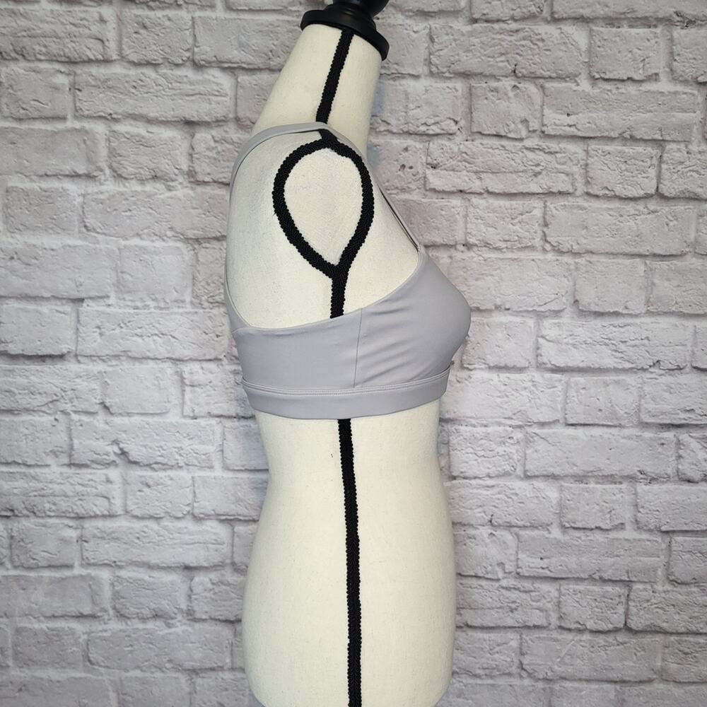 TLF Apparel Diamond 2.0 Sports Bra Crisscross Back Grey Medium Activewear Top - Picture 5 of 8